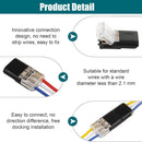 50PCS Push-in Wire Connector D1 D2 D3 Terminal Blocks, No Soldering Needed - Black - D3