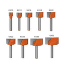 15mm blade diameter 6mm Wood Cutter Cleaning Bottom Engraving Bits Solid Carbide Router Bit Woodworking Tools CNC Milling Endmill - Silver-Red