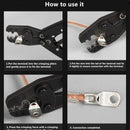 70pcs SC Series Crimp Terminals, Open Barrel Wire Lugs, Boxed Bare Copper Connectors