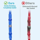Waterproof Solder Ring Heat Shrink Middle Connector Solder Terminal Electrical - Multi - Size 500Pcs