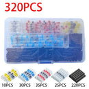 Solder Ring Wire Connectors Heat Shrink Butt Terminals Electrical Connector Kit - Multi - Size 320Pcs