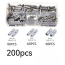 200PCS BN Copper Intermediate Connecting Terminals Cold-Pressed Terminals Copper Tubes