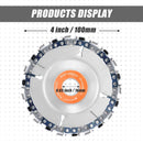 3 Pieces 5/8 Inch Wood Carving Chain Disc, 22 Teeth Angle Grinder Wood Cutting Chainsaw Wheel Disc Removal Stump for 4-1/2 Inch Angle, Inner Diameter Chainsaw