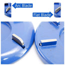 Stump Remover Angle Grinder Wood Carving Disc 6 Teeth Chainsaw Mill Cutter Woodworking Blade Tools Wood Turbo Carving Disc Wood Grinding Shaping Disc Grinder Disc Arc Blade - Blue - Inner diameter 22mm