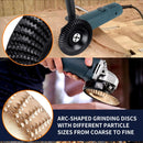 5PCS Angle Grinder Wood Carving Disc Set, Polishing Wheel Pad Sanding Disc for Wood, Stump Grinder Tool Grinding Shaping Disk, Cutting Wheel for 4 1/2 Angle Grinder Attachments Rotary Tool
