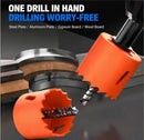 115mm Bi-Metal M42 High Speed Steel Hole Saw | with Pilot Drill Bit, Smooth Cutting Edge for PVC, Drywall, Wood, Plastic, Gypsum Board, Rubber, Thin Metal
