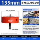 135mm Bi-Metal M42 High Speed Steel Hole Saw | with Pilot Drill Bit, Smooth Cutting Edge for PVC, Drywall, Wood, Plastic, Gypsum Board, Rubber, Thin Metal