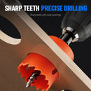 160mm Bi-Metal M42 High Speed Steel Hole Saw | with Pilot Drill Bit, Smooth Cutting Edge for PVC, Drywall, Wood, Plastic, Gypsum Board, Rubber, Thin Metal