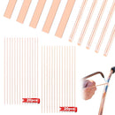 40Pcs 15% Silver Brazing Rods, Silver Solder Phos Copper Brazing Alloys Flat and Round Welding Rods for Air Conditioning Refrigerator Cold Storage HVAC Units (BCuP-2 20Pcs, BCuP-5 20Pcs)