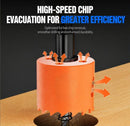 155mm Bi-Metal M42 High Speed Steel Hole Saw | with Pilot Drill Bit, Smooth Cutting Edge for PVC, Drywall, Wood, Plastic, Gypsum Board, Rubber, Thin Metal