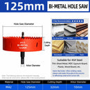 125mm Bi-Metal M42 High Speed Steel Hole Saw | with Pilot Drill Bit, Smooth Cutting Edge for PVC, Drywall, Wood, Plastic, Gypsum Board, Rubber, Thin Metal