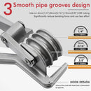 3-in-1 Manual 180-Degree Tube Bender – Versatile Pipe Bending Tool for Copper, Aluminum & Thin Stainless Steel Tubing, Metric Sizes, Ideal for HVAC, Plumbing, Automotive & DIY Projects(silver)