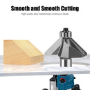 12mm*1 45-Degree Chamfer Router Bit for Woodworking Edge Shaping for Furniture and Cabinet Projects(Gray)
