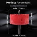 M42 Hss Bi-Metal Hole Saw 80Mm, Hole Saw For Iron, Aluminum, Wood, Drywall, Pipe, Plastic, Fiberboard
