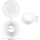 Plastic Hinged Screw Covers Fold Screw Covers Washer Flip Tops White