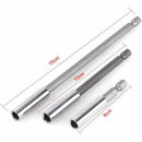 3 pcs 1/4" Magnetic Bit Holder Screwdriver Extension Hex Shank 60Mm 100Mm 150Mm Screwdriver Bit Extension