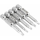 5 pcs Magnetic Triangle Head Screwdriver Bits Set S2 Steel 1.8Mm, 2Mm, 2.3Mm, 2.7Mm, 3Mm, 6.35Mm Hex Shank, 50Mm Length