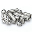 M6 Conical Grub Screws Stainless Steel Hexagon Grub Screws Allen Fasteners Point Screws M6×20Mm,20 pcs