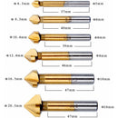 Countersink Metal Wood, Titanium Drill Bit Metal Chamfer Hss 90 Degree 6.3Mm, 8.3Mm, 10.4Mm, 12.4Mm, 16.5Mm, 20.5Mm