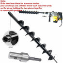 Garden Auger Power Drill Adapter For Corded Drill And Cordless Drill, Sds Plus Thread Keyless Chuck ROund Shank Adapter