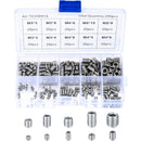 200 pcs Stainless Steel Grub Screws, M3 M4 M5 M6 M8 Machine Screws, Assortment Kit Fasteners Grub Screws