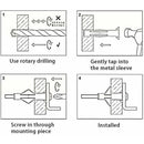 150 Pieces Plasterboard Anchors, Plasterboard Anchors With Screws, Plasterboard Wall Fixings, Hollow Wall Fixings, For