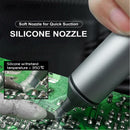 Desoldering Pump With High Temperature Resistant Silicone Nozzle, Premium Aluminum Housing, Stronger Suction Power,