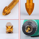 10 pcs 6Mm Tungsten Carbide Drill Bit Set With Flat Hex Shank For Mirror Porcelain Marble