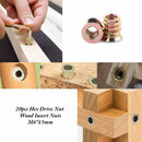 Pack Of 20 pcs M6/M8/M10 Zinc Alloy Threaded Hex Nut, Zinc Alloy Insert Nuts Assortment (M613Mm)
