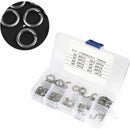 180 pcs 8 Size 304 Stainless Steel Spring Washer Assortment Kit, Spring Washers Kit M2.5 M3 M4 M5 M6 M8 M10