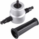 Double Head Sheet Metal Cutter Electric Hole Saw Electric Drill Attachment Nibbler Cutting Tool Kit Carton Package