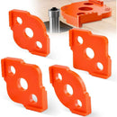 4 pcs Alloy Radius ROuter Jig, R5 - R40 Woodworking ROuter Jig On Table, Corner Radius ROuting Accessories For