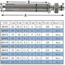 M6X100Mm Hex Expansion Bolts 304 Stainless Steel Expansion Screws Heavy Duty Concrete Anchors Fixing Screws For Wall