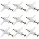 50 pcs Plasterboard Anchors Sets Plastic Expansion Pipe Aircraft Self Drilling Expansion Tube Anchors Used For Most