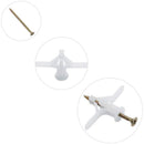 50 pcs Plasterboard Anchors Sets Plastic Expansion Pipe Aircraft Self Drilling Expansion Tube Anchors Used For Most