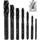 7 pcs Nitride Spiral Point Thread Taps, Hss 6542 Metric Machine Taper Shank Thread Tapping Tool M3 M4 M5 M6 M8 M10 M12