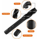 7 pcs Nitride Spiral Point Thread Taps, Hss 6542 Metric Machine Taper Shank Thread Tapping Tool M3 M4 M5 M6 M8 M10 M12