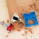 1 pcs Hinge Jig Drill Bit Sets, Hole Locator Bits, Drilling Jig For Hinges (35Mm Hinge Drilling Jig + Drill Bit Set)
