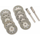 12 Pack 22Mm Mini Perforated Diamond Cutting Discs, Cutting Wheels, Shanks Ann Arbor