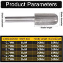 6 pcs Double Cut Tungsten ROtary Burr Set 6Mm Shank Tungsten Files Filing/Engraving/Grinding Bits For ROtary Tools