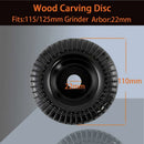 Wood Carving Disc (Ø 110Mmx 22 Mm) Wood Grinding Disc Chainsaw Disc, Tungsten Carbide Wood Grinding, Grinding Discs For