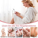 Electric Nail File Rechargeable with 12 Grinding Heads, Adjustable Speed 15000RPM, Pink
