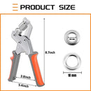 100 pcs Magnetic Hole Punch and Eyelet Set, 10.5 mm, Compatible with Fabric Tarpaulin PVC