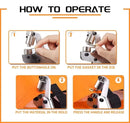 100 pcs Magnetic Hole Punch and Eyelet Set, 10.5 mm, Compatible with Fabric Tarpaulin PVC