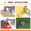 100 pcs Magnetic Hole Punch and Eyelet Set, 10.5 mm, Compatible with Fabric Tarpaulin PVC
