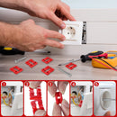 148 Pcs Electrical Outlet Box Spacers, Stackable Plastic Flush Mount Shims for Receptacles