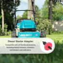 Alloy Steel Mower Starter Adapter, Electric Drill Attachment for Starting Lawn Mower, Red, 1.49 * 1.49 * 2.59inch, Compatible with Trimmers, Blowers, Cultivators