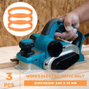 3 PU 240 mm belt Electric planer drive belt for 1900B