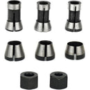 Router Collet Set of 6 - 6mm 6.35mm 8mm Countersunk Milling Chuck Collet Adapter