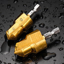 Combination Drilling Tap and Tap Drill Bit Set C , Combination Drill Tap & Tap Bit Set Screw Tapping Bit Tool for Drilling Tapping Countersinking Pipe Repair 7*4*3 B